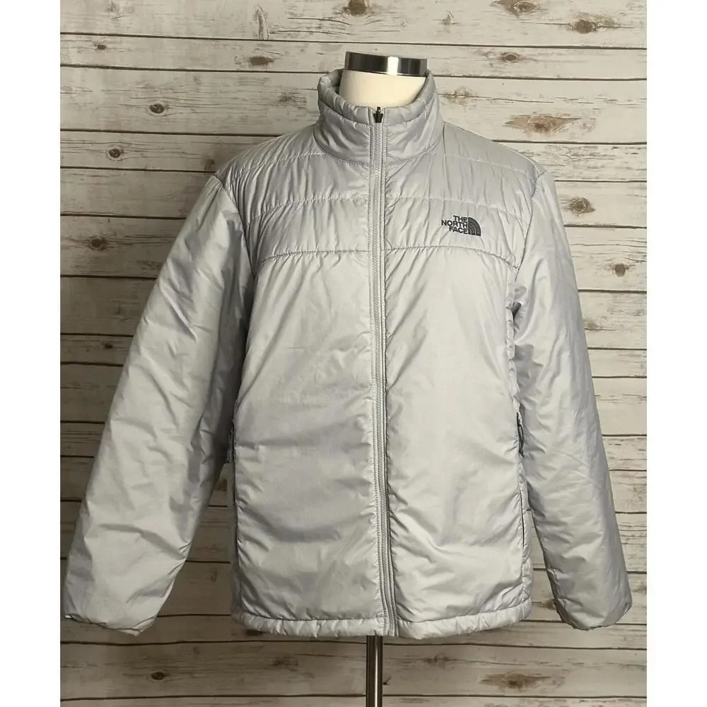The North Face gorpcore light grey insulated puffer jacket Size XL - Picture 1 of 6